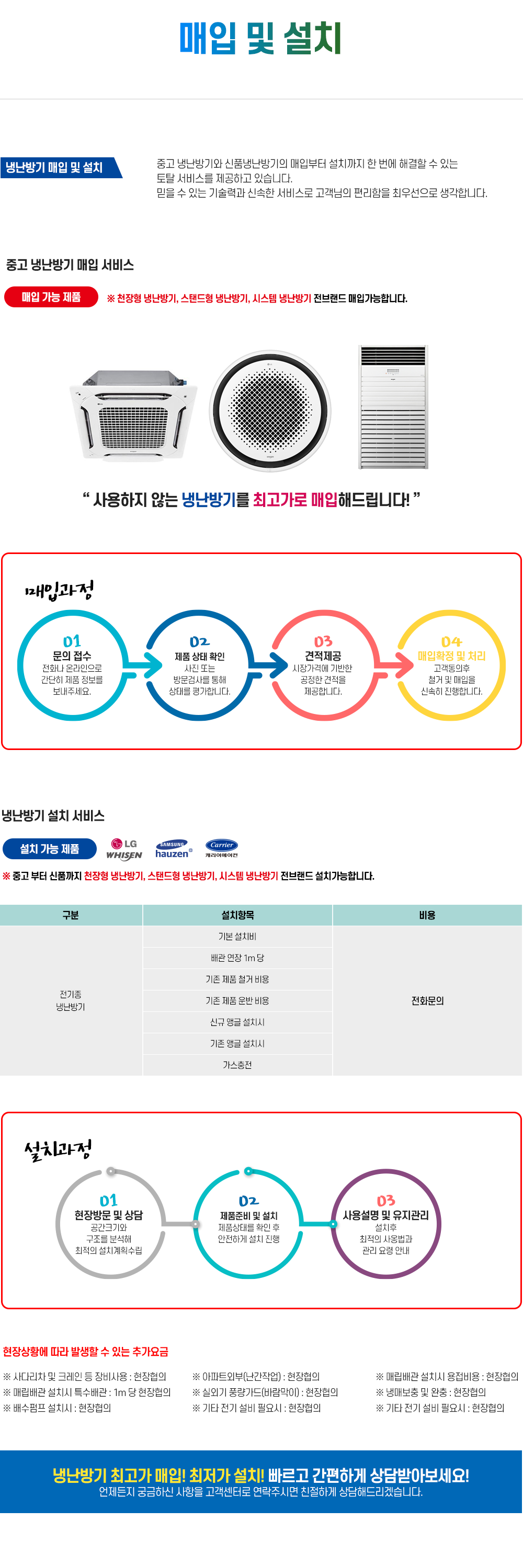 매입 및 설치