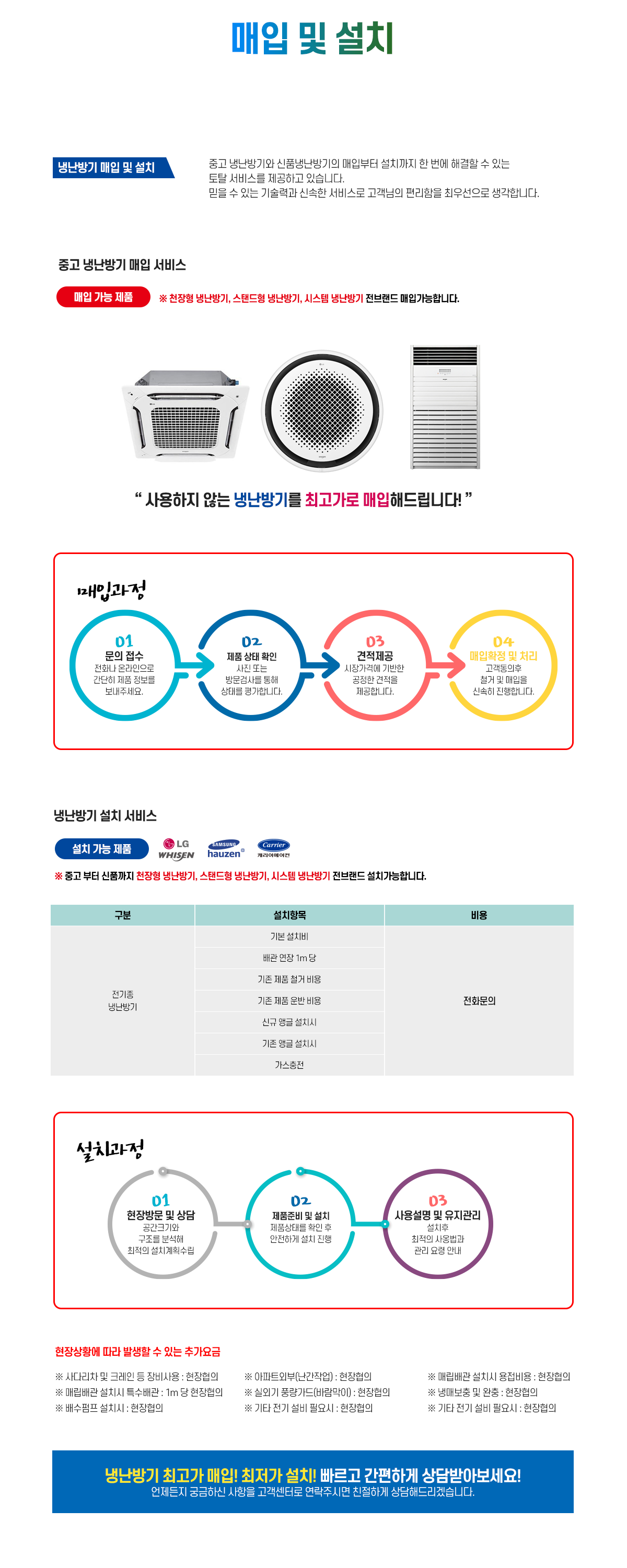 매입 및 설치